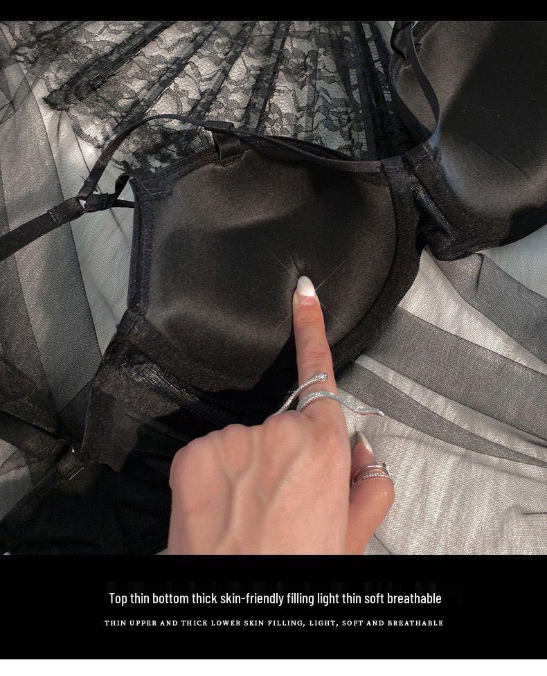 Pure Sexy EU/US Style Thick Push-Up Bra: Enhances Small Bust, Anti-Sagging, with Underwire and Side Support.