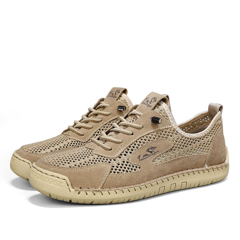 Fashion Lace Up Perforated Men's Boots Sneakers Flat Sole Shoes Men High Sneakers Sports Skor New Fast Pro Low Offer Famous Brand