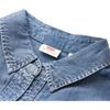 Levis SS24 Летняя Коллекция Деним Однотонная Свободная Рубашка с Длинным Рукавом Женские рубашки Темно-синий 001BO-0000