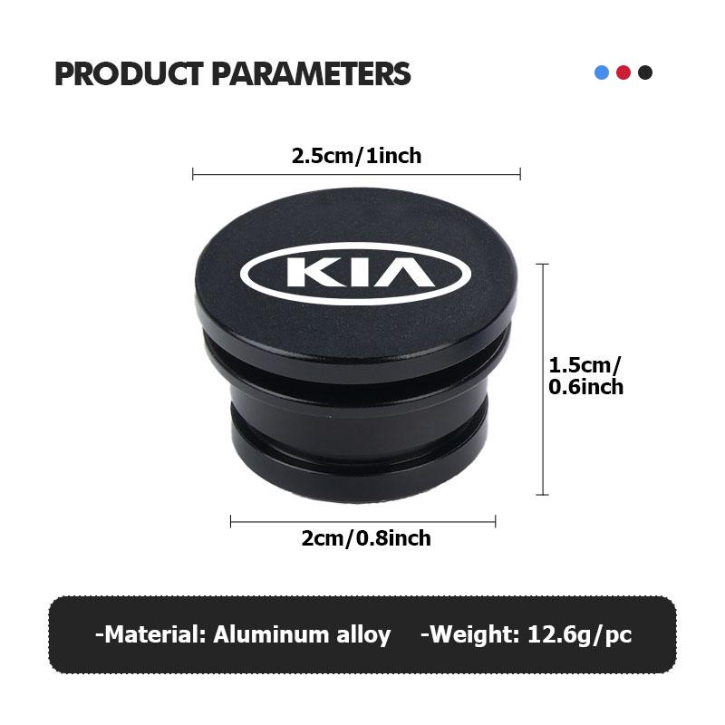 Car Logo Cigarette Lighter Dust Proof Plug Cover Cigarette Lighter Button For KIA K5 K2 Rio Optima Sportage Venga Sorento Stonic pzce30