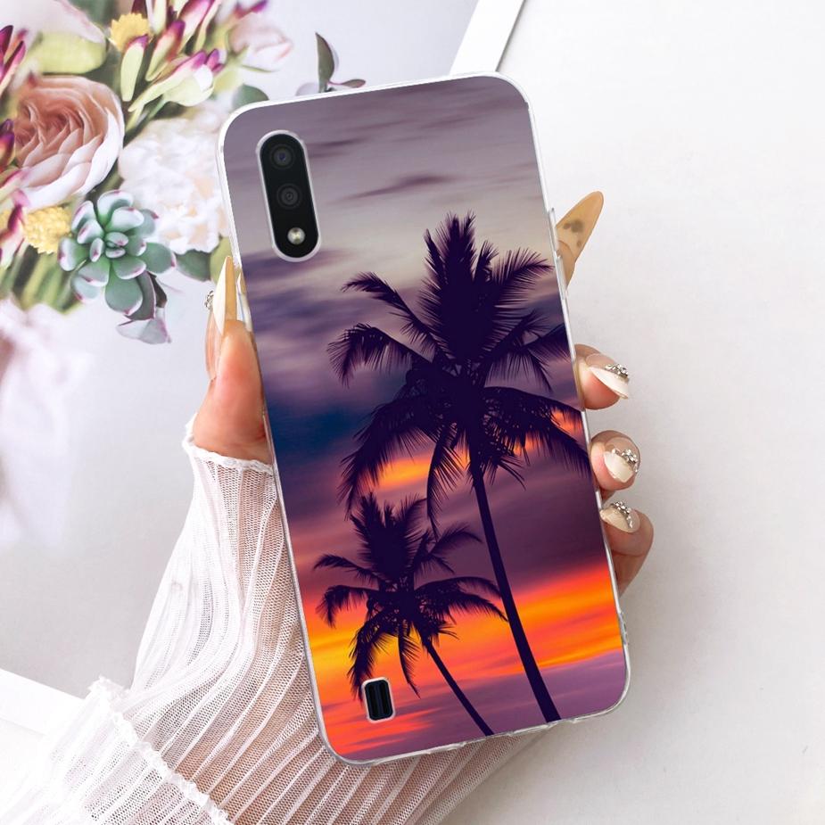 For Samsung Galaxy A01 Case SM-A015F New Luxury Painted Cover Soft Slim Phone Case For Samsung A01 M 01 Galaxy M01 Fundas Bumper