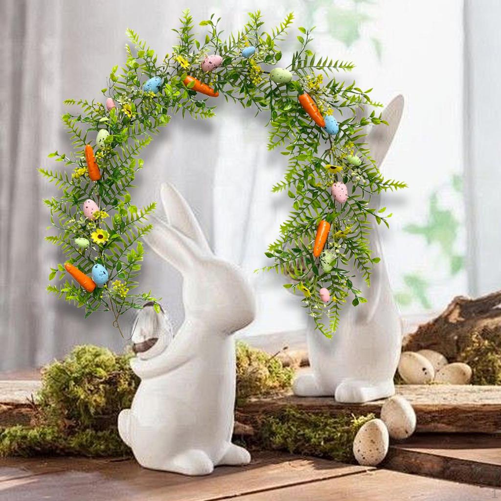 Искусственные пасхальные гирлянды, украшения, цветочная гирлянда из виноградной лозы для каминных полов