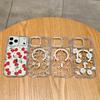 Floral Transparent Magnetic Bow Diamond Lens Case for iPhone 17 Pro Max