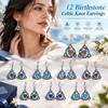 1 Pair Stainless Steel Dangle Earrings Zircon Accent Pendant Earrings  Daily Wear