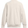 Under Armour Icon Heavyweight Terry Letter Print Удобный ребристый свитер с круглым вырезом American Sweatshirt Женская толстовка Peak-White 1386493-110