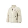 Li Ning Badfive Windproof Water-Resistant Warm Loose Fit Stand Collar Embroidered Down Jacket Men Outerwear AYMV129-1