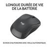 Souris - sans fil - logitech - m240 silent - graphite