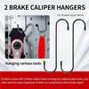 Brake Caliper Piston Compressor Tool, Brake Caliper Compression Tool Kit With 2 Hooks, Large Red Disc Brake Repair