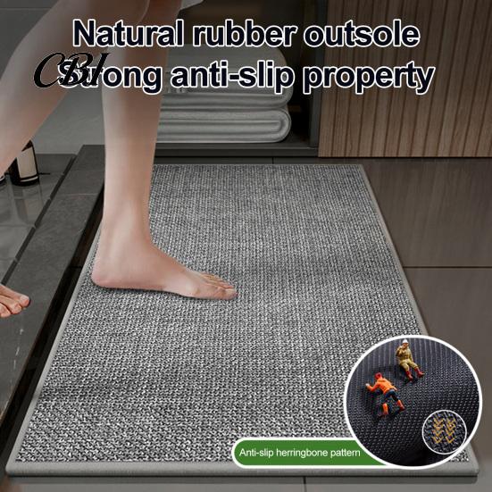 Daily Maintenance Rug Minimalist Bathroom Rug, Absorbent Non-Slip Floor Mat, Rectangular Door Easy Care Mat for Home Entrance Bedroom Living