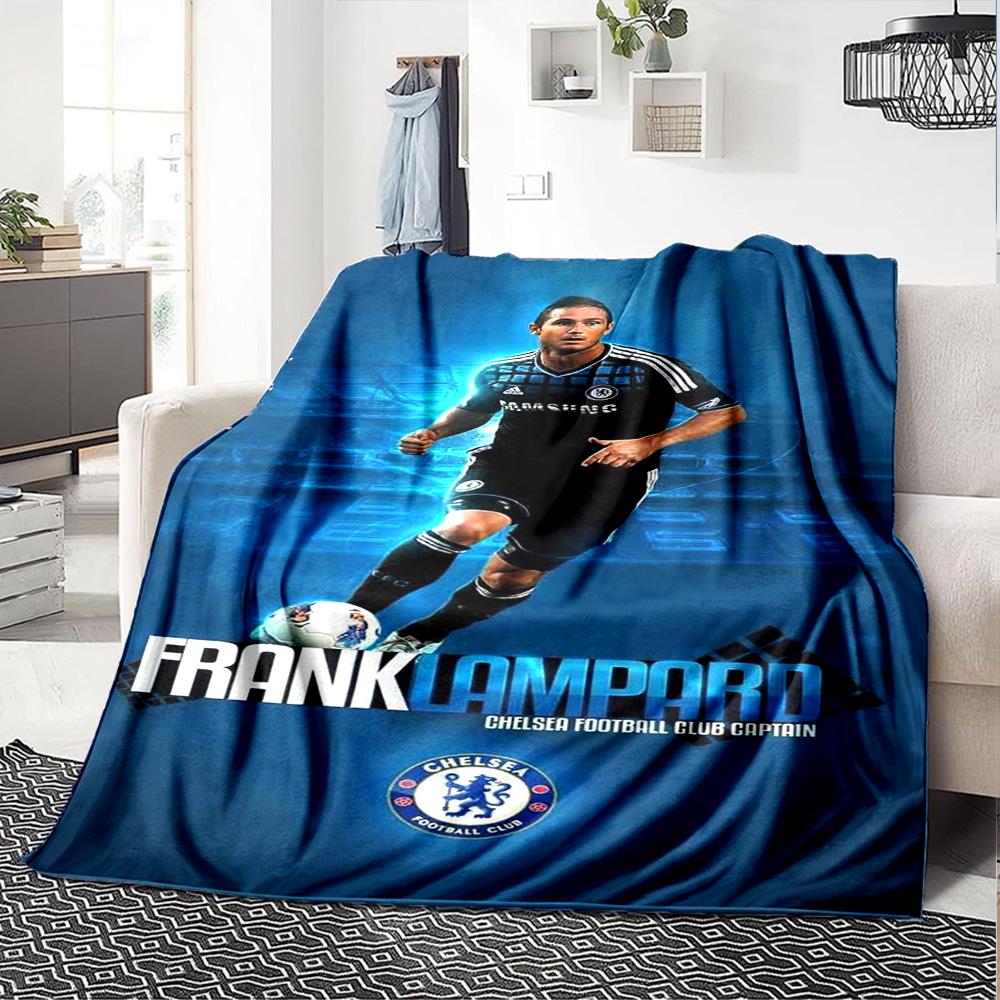 Chelsea Fc Football Player Blanket Soft & Cozy Great for Office Chair Office Picnics Four Seasons Universal Playful Design