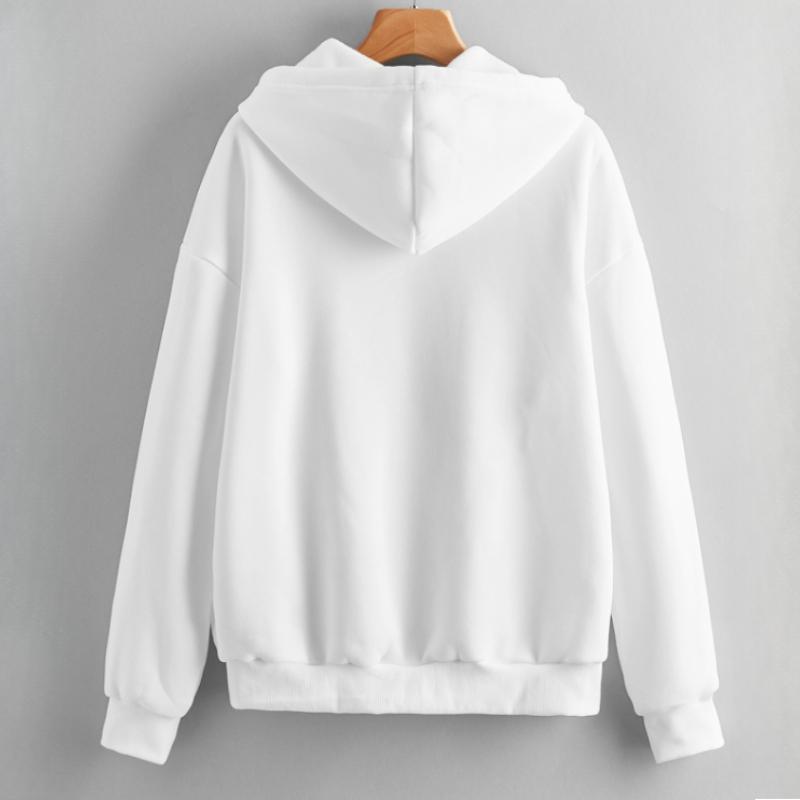 Женский осенний бархатный свитер большого размера, женская свободная куртка с капюшоном, однотонная, на молнии, в повседневном стиле