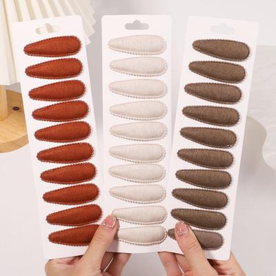 10 шт./набор Женские однотонные заколки-клипсы для волос для детей, девочек, в форме капли воды, BB-клипсы, заколки-невидимки, аксессуары для волос