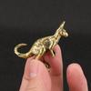 Kangaroo Brass Ornaments Metal Figurines Antique Tea Pet Tabletop Decoration Australian Animals Souvenir Living Room Decoration