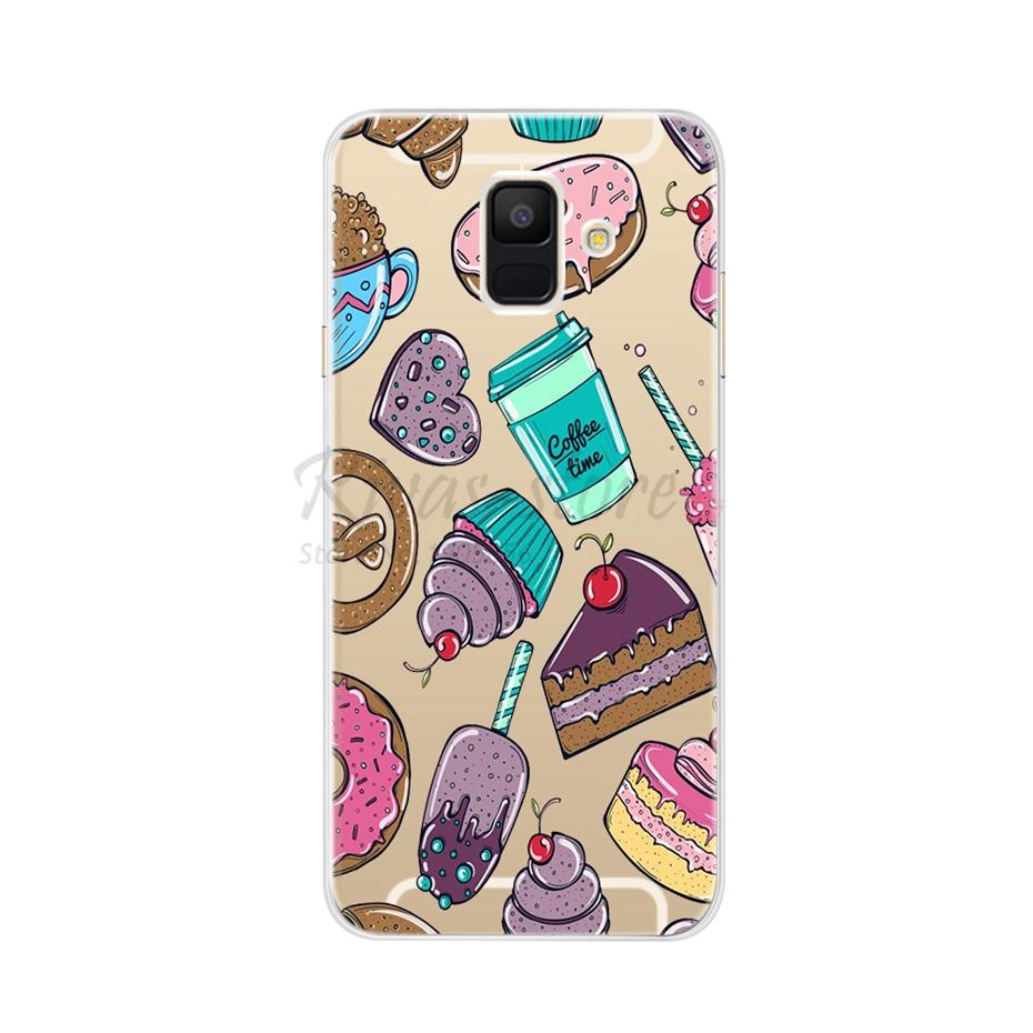 Для чехла Samsung A6 2018 Чехол A600F Мягкий Силикон ТПУ Задняя Крышка Чехол для Телефона Для Samsung Galaxy A6 Plus 2018 A605 A605F A 6 Чехол