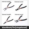 Hand Tool Snap Ring Pliers High Carbon Steel Snap Rings Puller  Fishing Tool