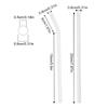 20Pcs Coloful Reusable Glass Straws 8mm Drinking Straws For Smoothie Milkshake Tea Juice Cocktail Straws with 4Pcs Clean Brush