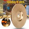 3pcs Wood Carving Disc Set, 3.9inch Grinding Wheel For Grinding And Shaping, Golden Wood Shaping Disc Grinder Wheel Grinding Disk Attachments