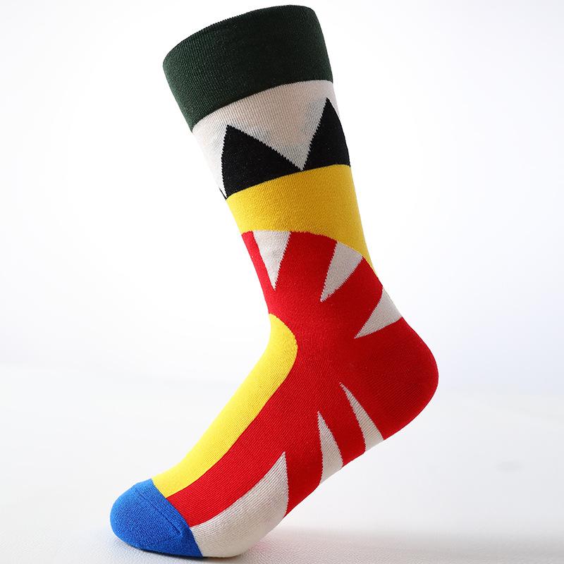 Хлопок гребенной пряжи новый ретро маяк японские носки приливные мужские и женские вышитые носки средней длины