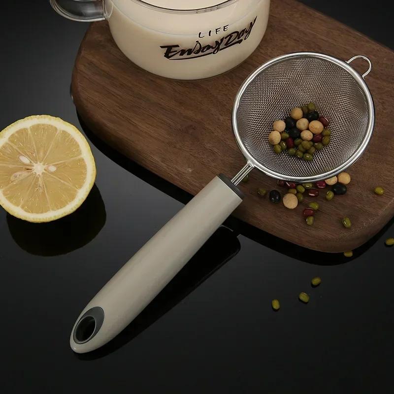 Кухонные принадлежности Большой сетчатый дуршлаг Кастрюля для хот-пота Дуршлаг из нержавеющей стали 304 Мелкая сетка Кухонная утварь Инструменты для фильтрации сока и соевого молока
