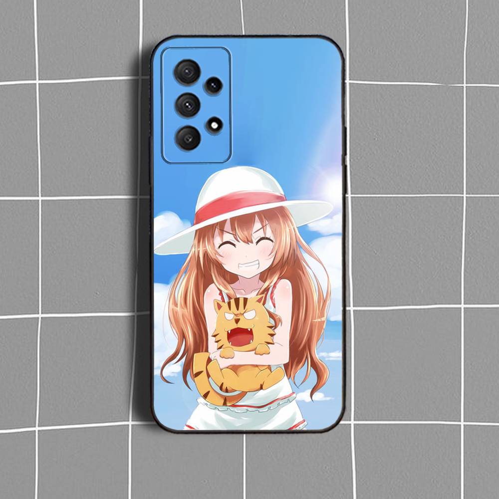 T-Taiga T-Toradora Aisaka Phone Case For Samsung Galaxy A73,31,32,72,41,53,52,71,22,5G,Note,J7,8,9 Soft Black Cover