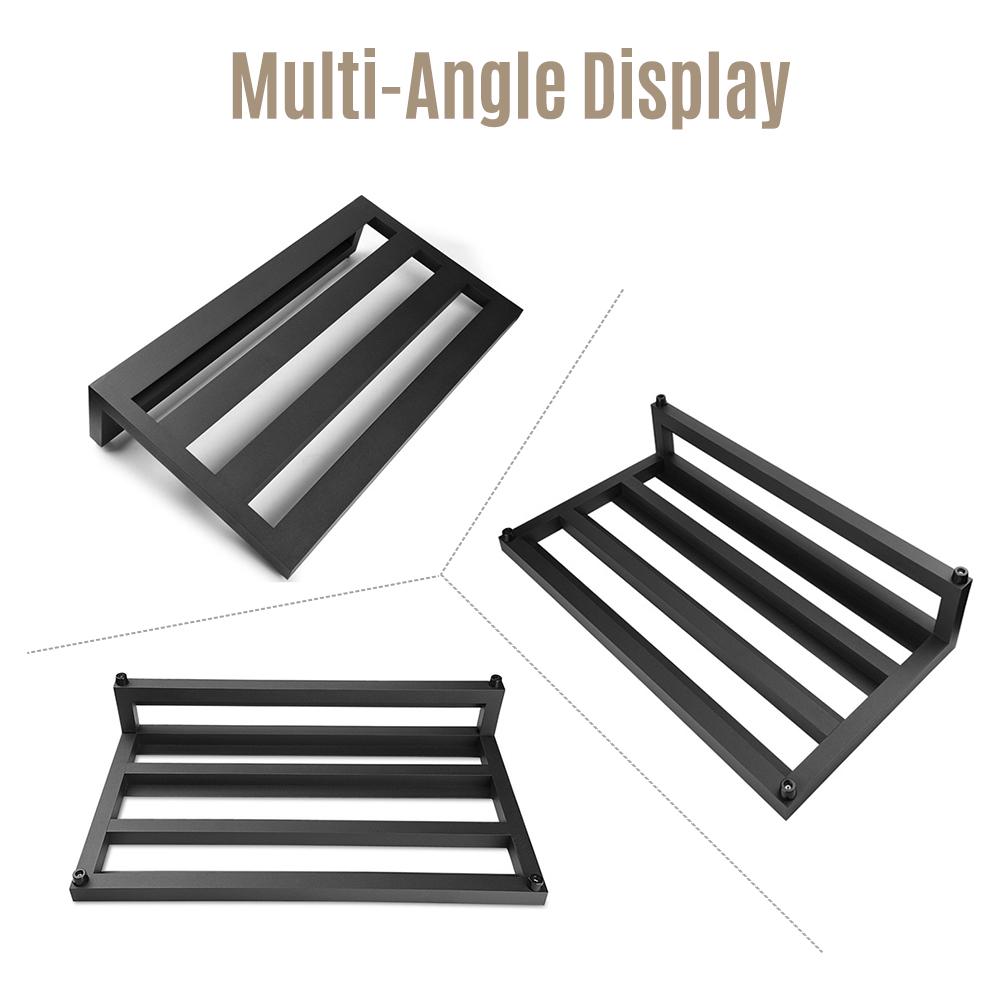 Hot Guitar Effect Pedal Board Aluminum Alloy Pedalboard Sets with Carrying Bag Tapes Strap Guitar Pedal Plate Guitar Accessories