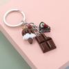 Lovely Dessert Keychain Afternoon Tea Key Ring Ice Cream Chocolate Cake Potato Food Key Chain Women Girl Gifts Handmade Jewelry