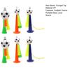 6Pcs Football Trumpet Toy Loud Sound Soccer Horn Plastic Stadium Horn Noise Maker Cheering Toy School Sporting Events Party Favors