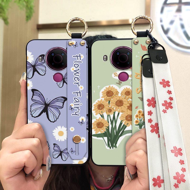 Anti-dust Wristband Phone Case For Nokia 5.4 Lanyard Protective Dirt-resistant Ring Phone Holder Waterproof Durable