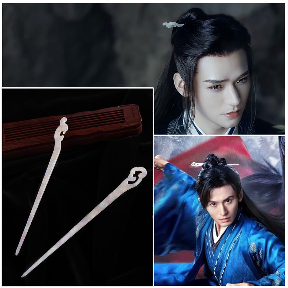 Elegant Hanfu Men Disk Hair Women Acetate Hair Fork Cloud Hairpins Hair Accessories Hair Sticks