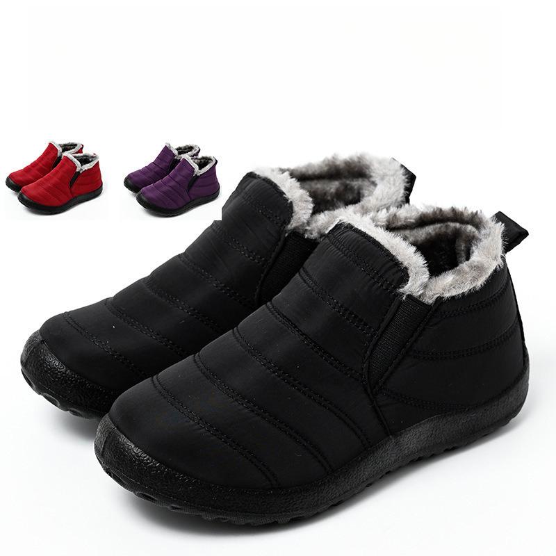 Women's Cotton Shoes In Large Sizes 36-47 Warm Cotton Shoes Soft Soled Waterproof Cotton Shoes Snow Cotton Shoes for Men