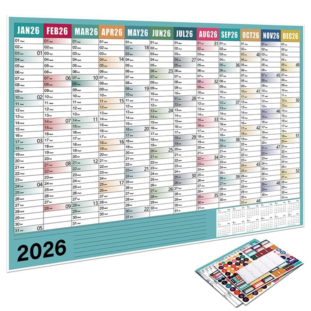 To Do List Schedule Yearly Daily Calendar Annual Planner 365 Days Planner Sheet Home Office