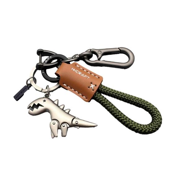 Yousheng Dinosaur Charm Keychain Zinc Alloy Animal Keyring Keys Backpacks Handbags Keychain Stylish Accessories