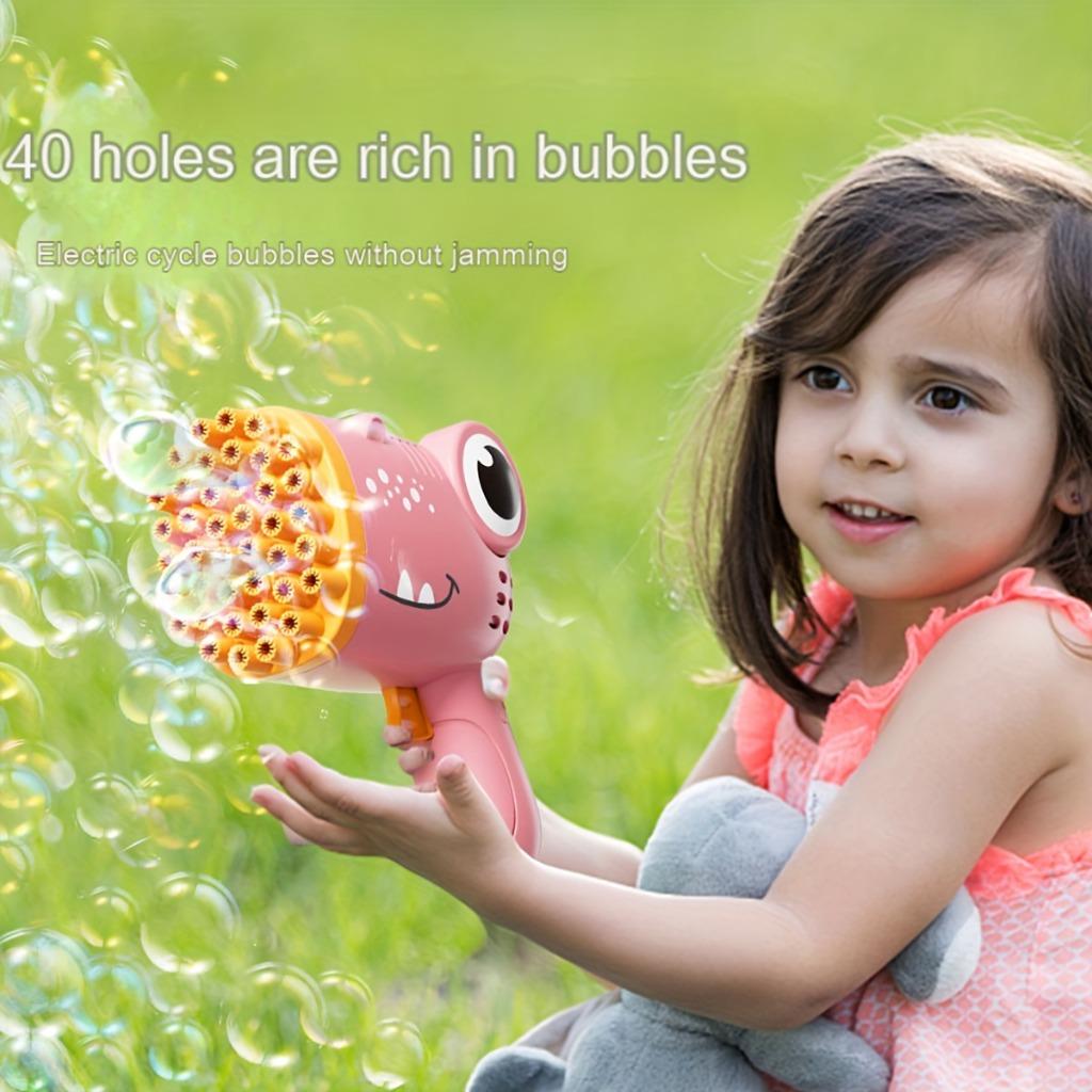 40 Hole Bubble Gun Children's Portable Outdoor Wedding Party Toys Children's Birthday Gift Christmas Gift (Bubble Liquid and Batteries Not Included)