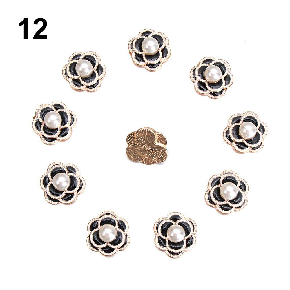 Clothing Garment Decorative Sparkling Crystal Scrapbooking Pearl Rhinestone Sewing Button