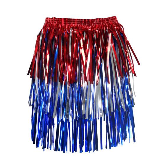 Yousheng Фольгированная мишура парики и маскарадный костюм диско-тематический наряд с бахромой и эластичной талией металлические косплей танцевальные принадлежности