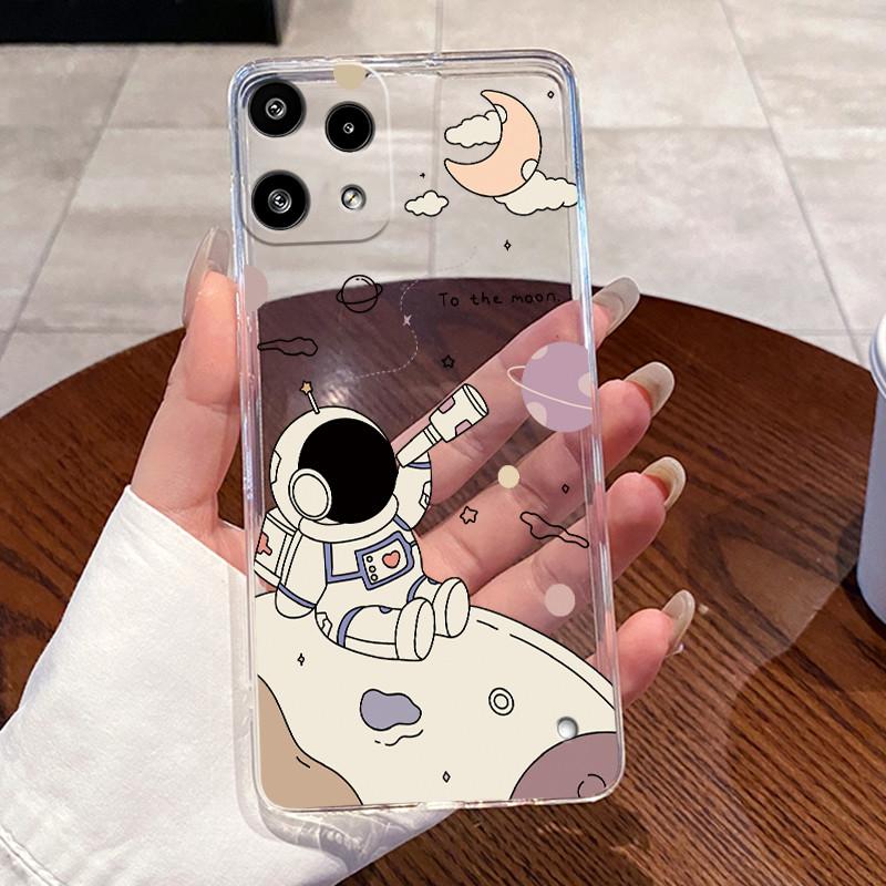 Casing For Nothing Phone 3a Lite Case Aesthetic Cute Cat Astronaut Transparent Soft Silicone Back Cover Phone3aLite Phone Case