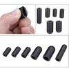Rubber Vacuum Cap Assortment Kit 6 Sizes Set Black for Carburetor Manifold Leak Vacuum Dust Cover