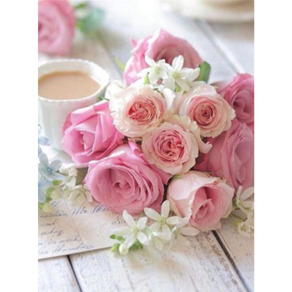Painting Diy Diamond Flower 5d Vase Rhinestone Picture Full Diamond Embroidery Mosaic Gift Furniture Decoration Cross Stitch Kit