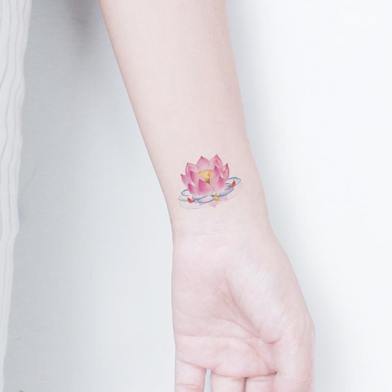 20/2 комплекта водонепроницаемых, но съемных временных татуировок с изображением милых животных и цветов