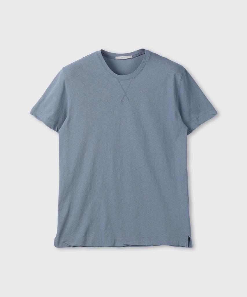 PANICALE Футболка из смесового льна с garment dyed окрашиванием 6 цветов (Тип Б)