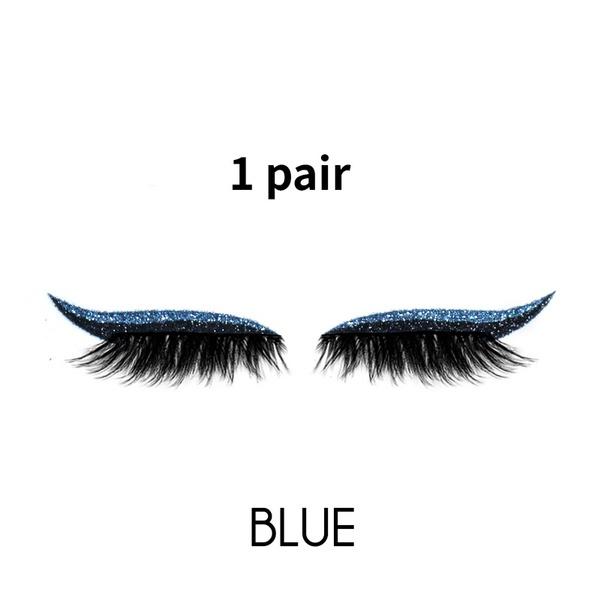 Eyelash Stickers Reusable Glitter Eyeliner False Eyelash Stickers Nightclub Stage Eye Makeup Stickers Lazy Eyeliner False Eyelashes Stickers