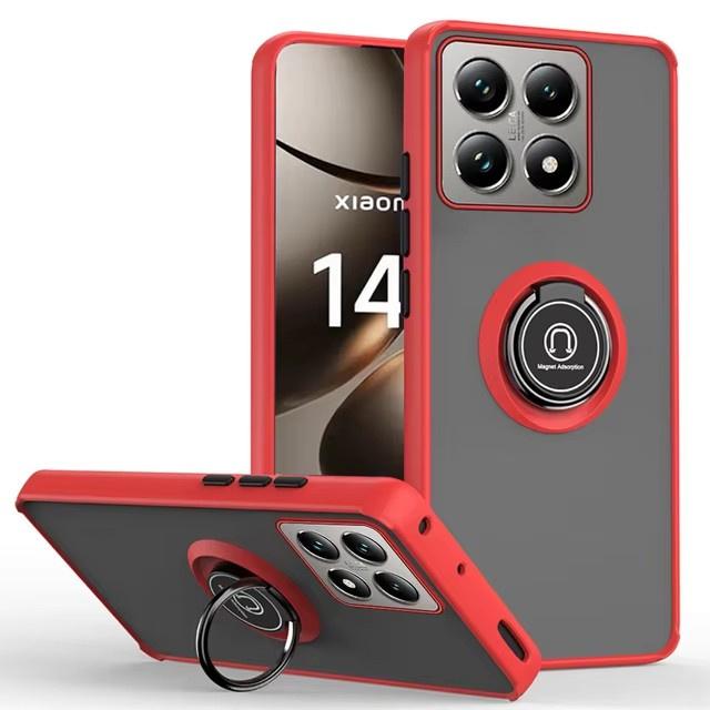Матовый чехол Funda для Xiaomi Mi 14T Pro 5G 15 Pro, чехол с магнитным кольцом и подставкой, чехол для Xiaomi Mi 14T 14 Ultra Armor Case