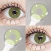 Eyeshare 1 Pair Green Contact Lenses for Eyes Beauty Pupils Lenses Eye 14.2mm Yearly Use Fashion Blue Colored Contacts Lenses Green