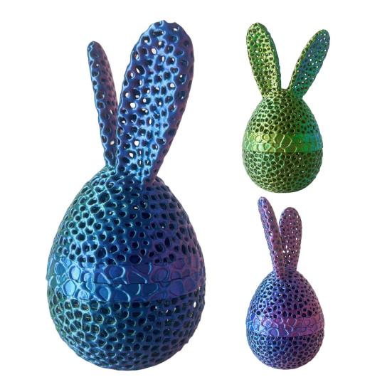 Пасхальная фигурка кролика из яичной скорлупы, полое украшение для стола в виде кролика из яичной скорлупы, статуэтка весенних кроликов