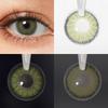 FreshGo Prescription Color Contact Lenses With Diopters Soft Colored Lenses 1 Pair Natural Color Lenses for Vision Eye Lens