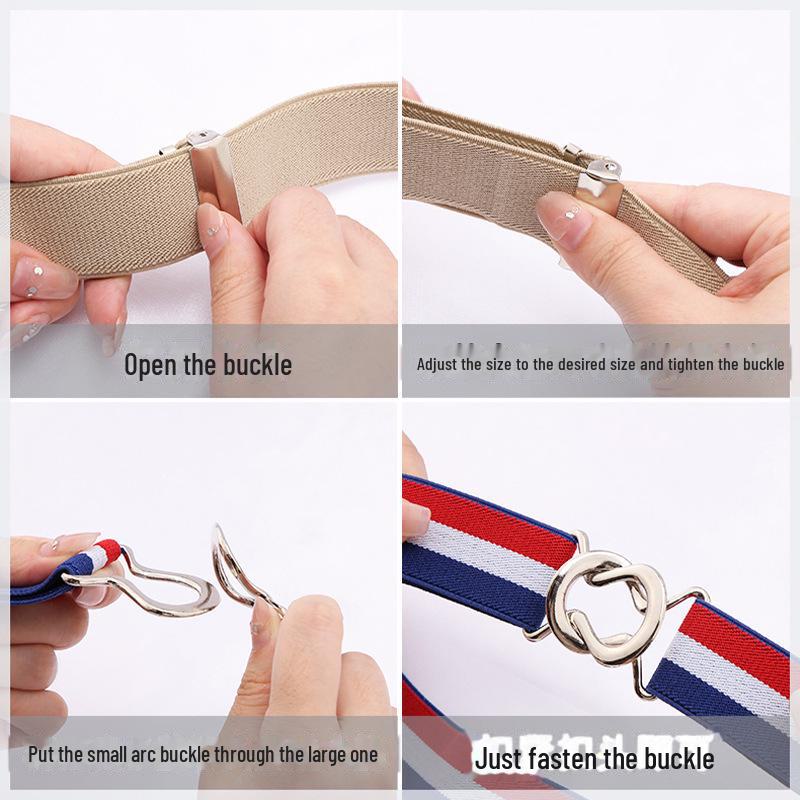 Женский невидимый эластичный пояс для джинсов - универсальный и декоративный