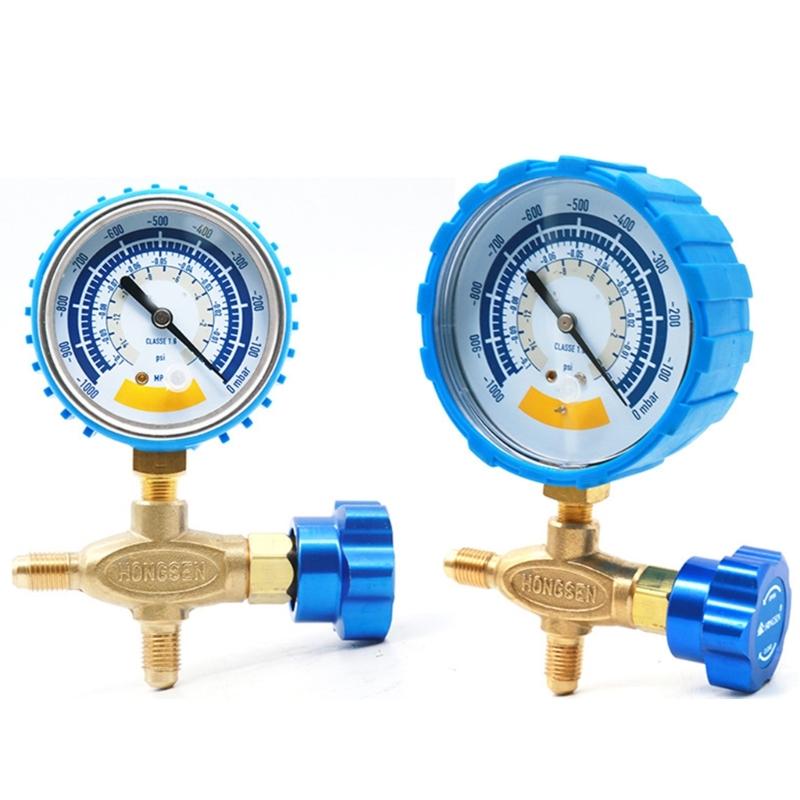 0-14psi Вакуумметр Нержавеющая сталь 1/8 дюйма Манометр Водонепроницаемый для Вакуумного насоса Точный Воздушный манометр