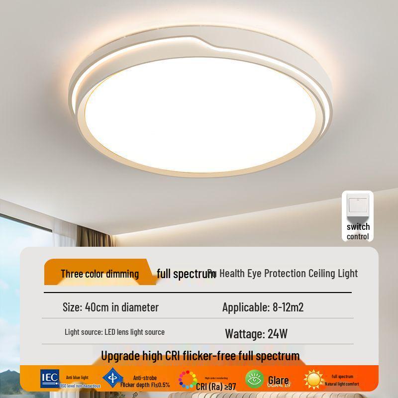 Modern Minimalist LED Round Ceiling Light for Bedroom, Living Room, Corridor, Bathroom, Kitchen, and Balcony