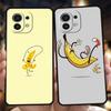 Чехол для телефона для Xiaomi Poco F7 F6 F5 F4 F3 X7 X6 X5 X4 X3 NFC M4 C51 C55 GT Pro 5G Мягкий ТПУ Fundas Смешной Кусающий Яблоко Банан