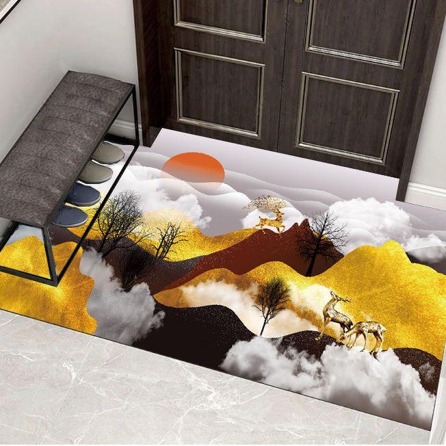 Входной коврик Напольные коврики Нескользящая основа Резиновый Приветственный придверный коврик Коврик для ванной комнаты Кухонный коврик